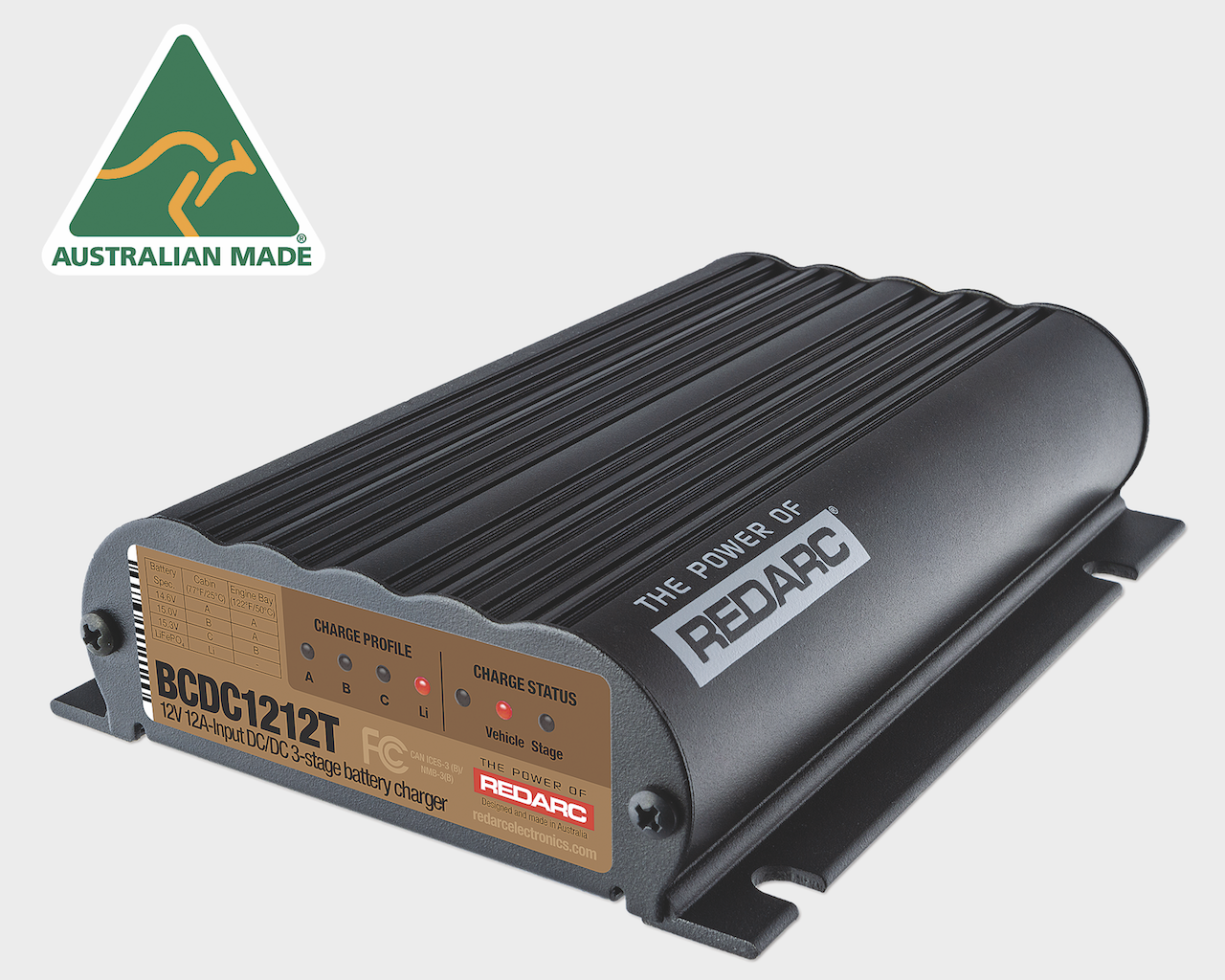 REDARC Battery charger suited for trailer applications.