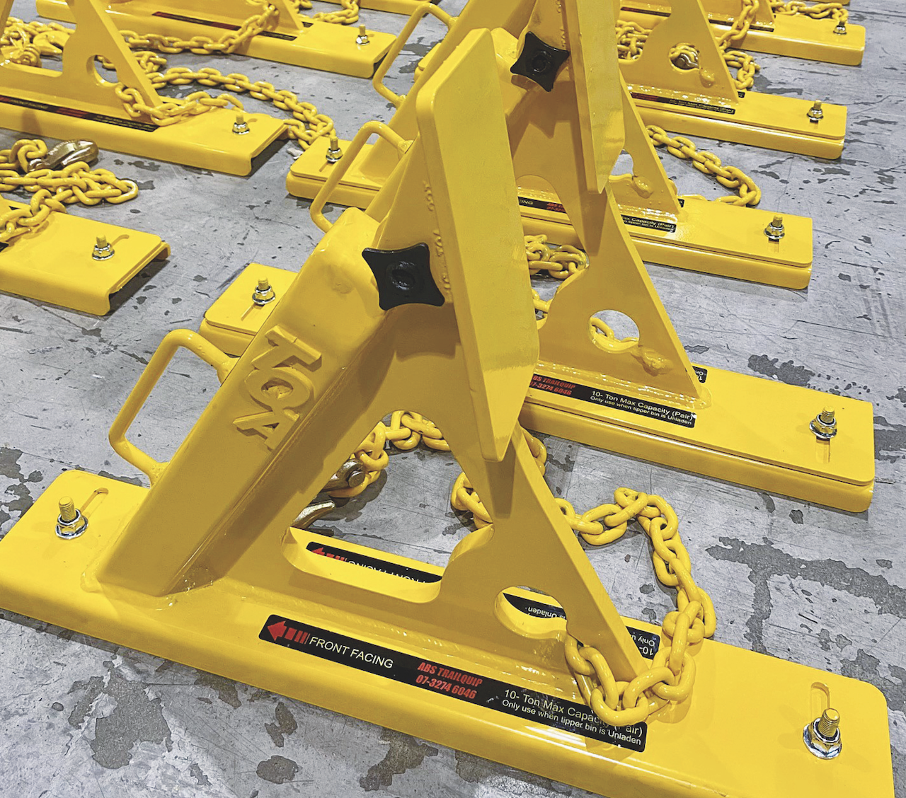 The latest tipper stand from ABS Trailquip.