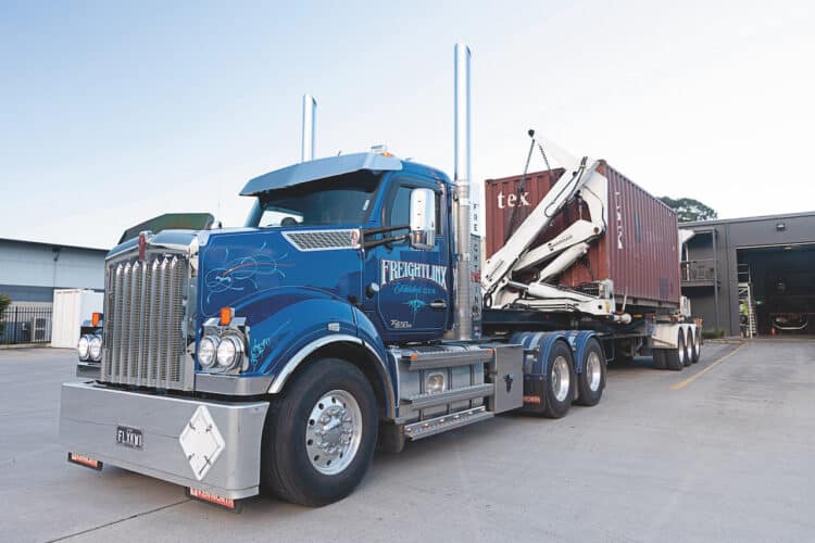 A Freightlinx Hammar sideloader. Image: Freightlinx.