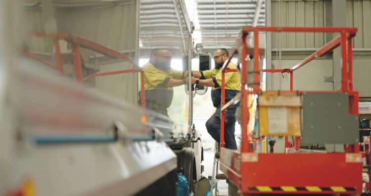 Aluminium trailer construction by Slonebuilt, 2024. Image: Capral Aluminium.