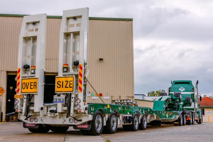 Hi-Quality Heavy Haulage's new 4x4 Full Widener and 2x4 dolly. Image: The Drake Group.