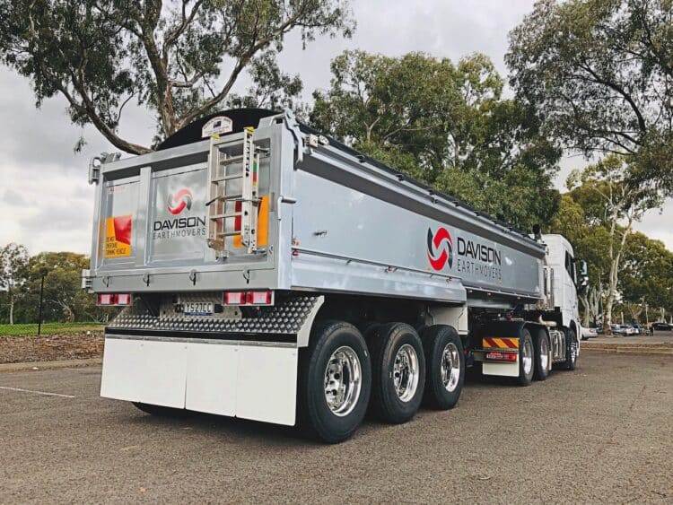 An Aldom Transport Engineering tipper build with Fuwa K Hitch axles and suspensions.
Image: Aldom Transport Engineering.