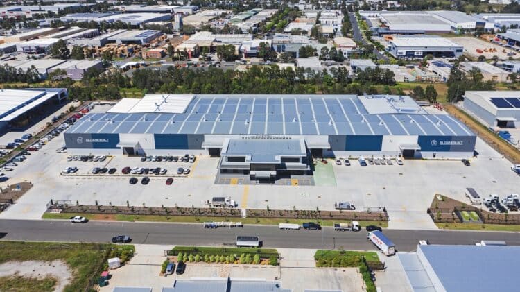 Sloanebuilt’s factory in Smeaton Grange, New South Wales. Image: PPG.