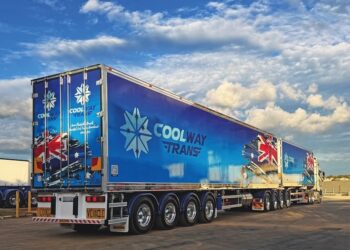 Coolway Trans’ new Performance-Based Standards B-double quad-quad. Image: Coolway Trans.
